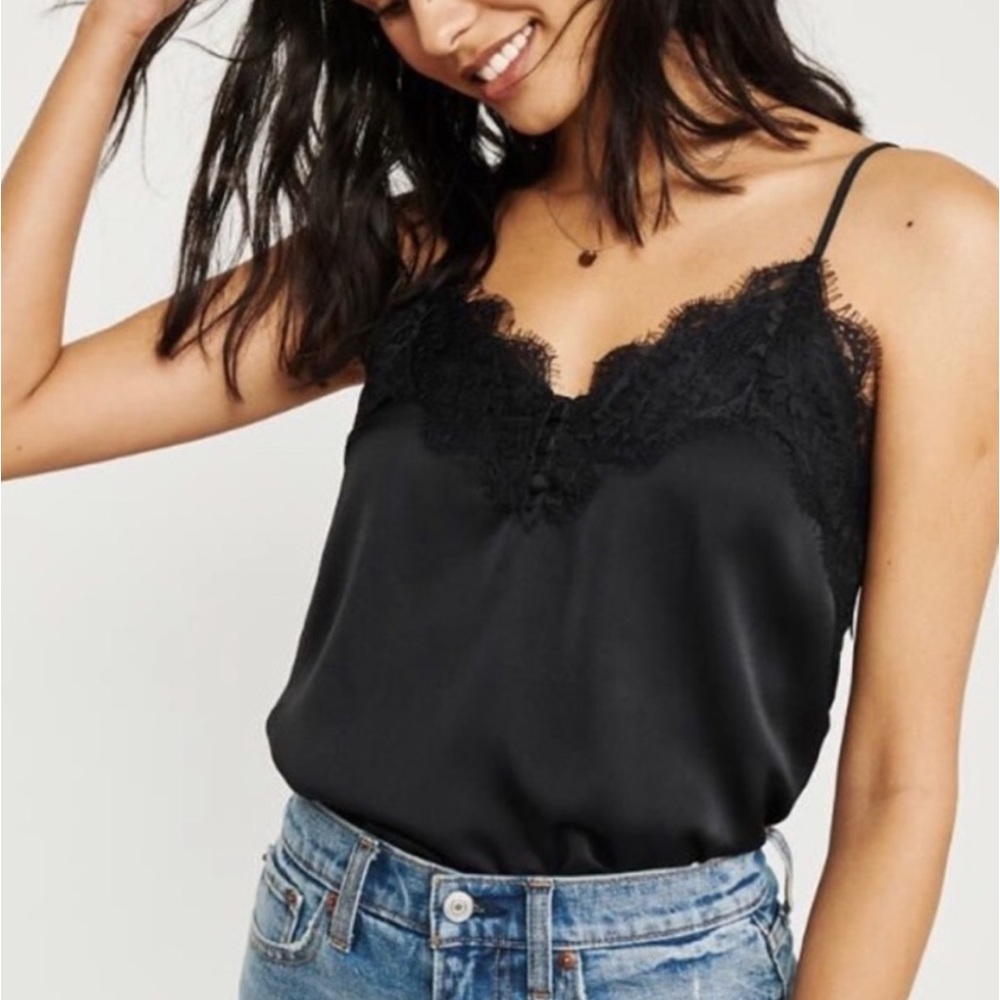 Abercrombie & Fitch Black Lace Camisole